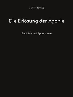 cover image of Die Erlösung der Agonie